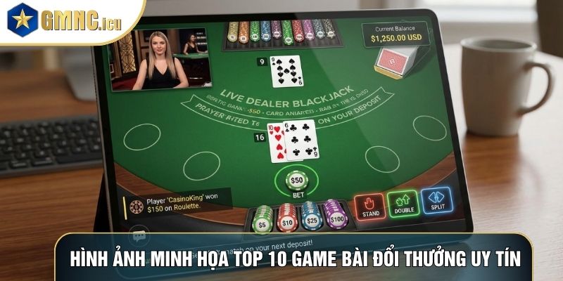 Hình ảnh minh họa về Top 10 game bài đổi thưởng uy tín